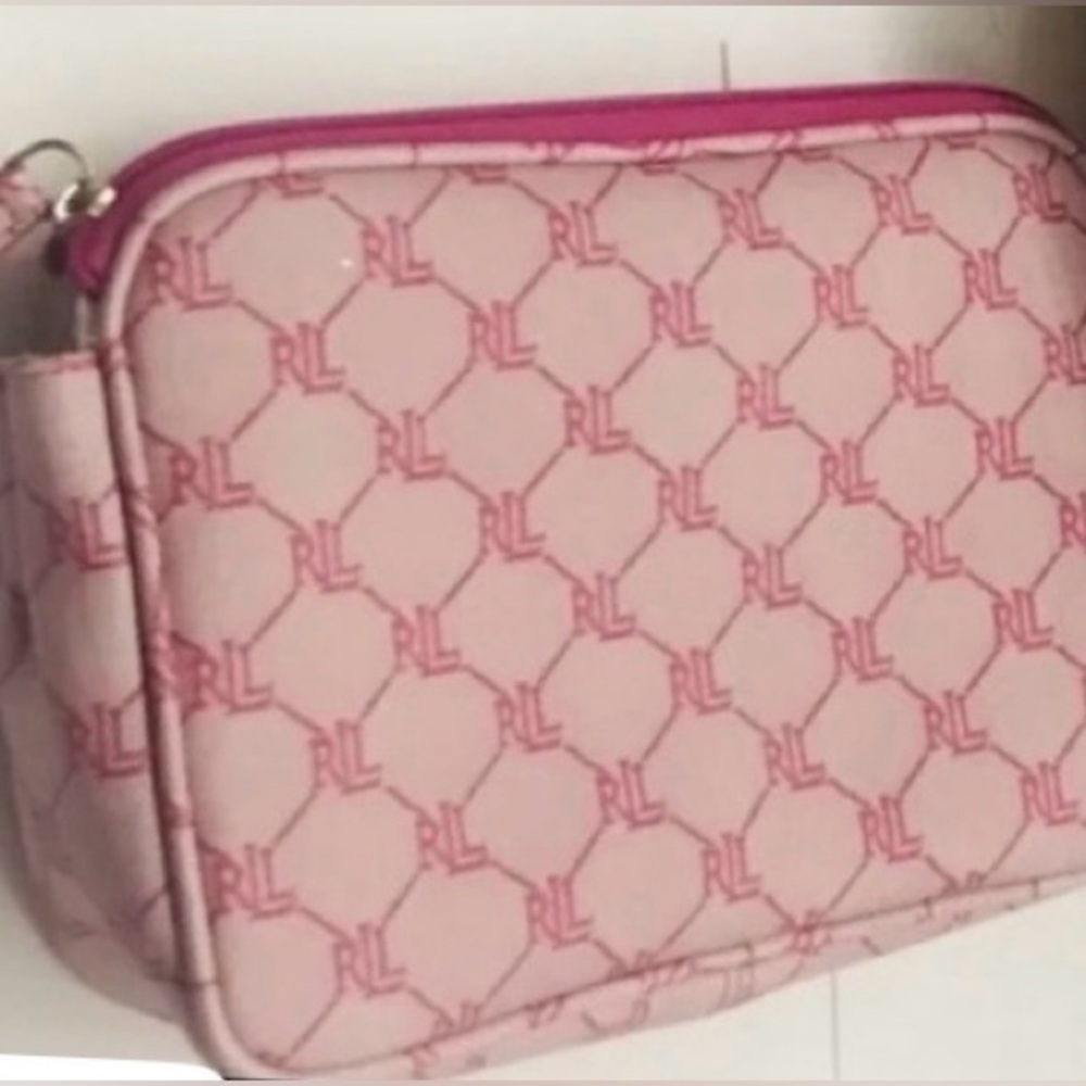 New Lauren Ralph Lauren Polo Cosmetic Bag iPhone Case Cosmetic Bag Makeup Case - Picture 15 of 16